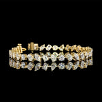 Tennis Bracelet with Mixed Shape Diamonds