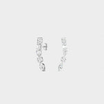 lab diamond mixed shape earrings