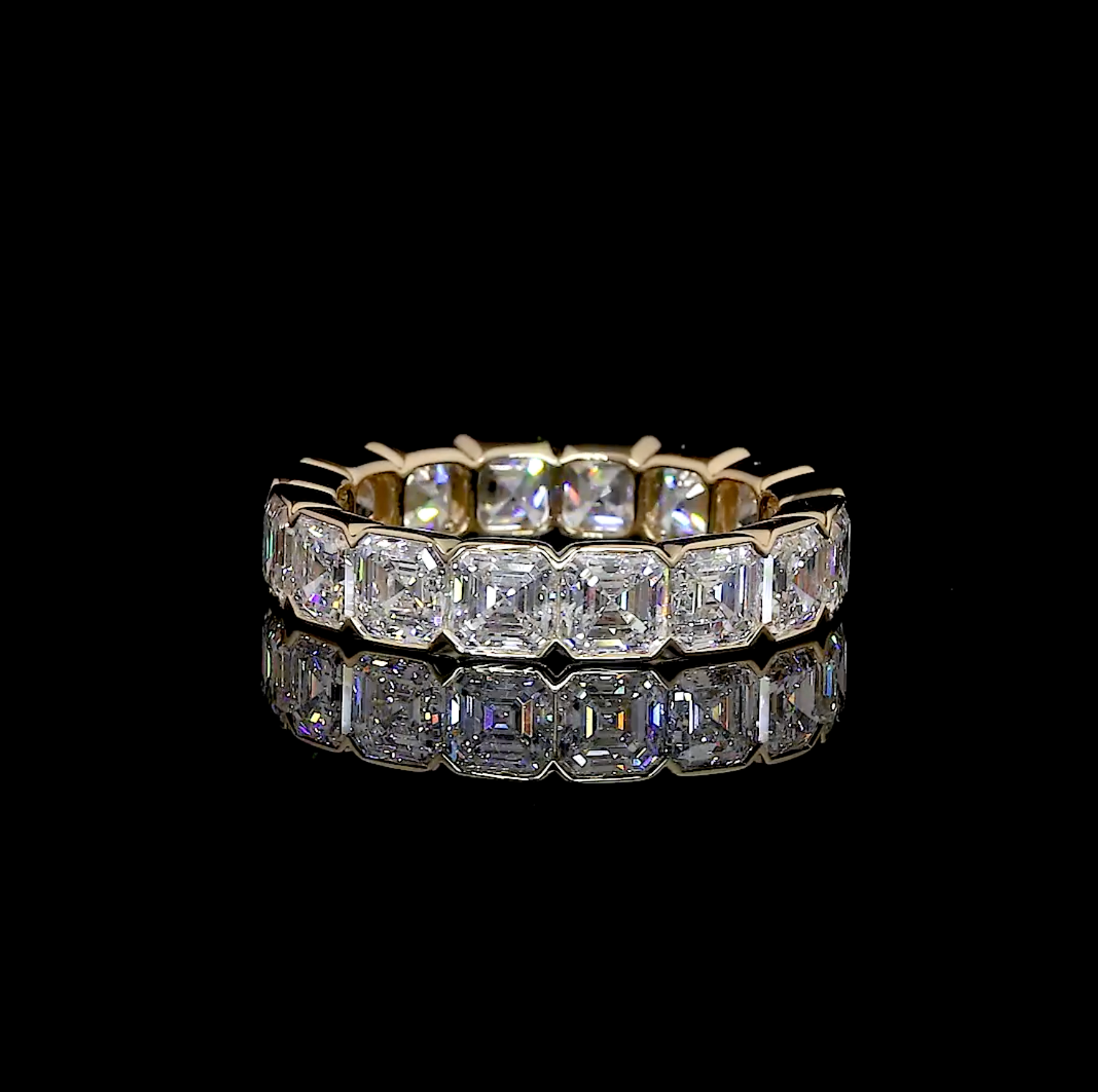 Eternity Band with Asscher Cut Diamonds 