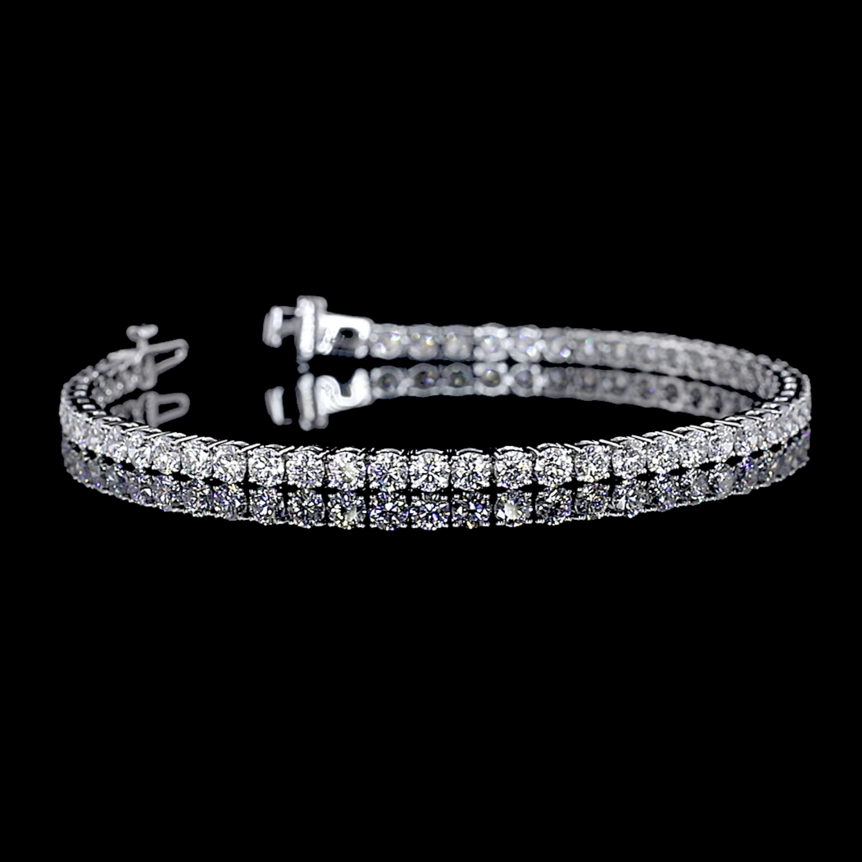 Lab Grown Diamond Tennis Bracelet in 14k white gold