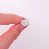 Lab Grown Old European Cut Diamond Stud Earrings