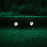 Lab Grown Old European Cut Diamond Stud Earrings