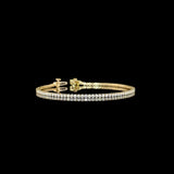 Mini Lab Diamond Tennis Bracelet in Yellow Gold