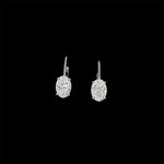 Oval Cut Lab Diamond Huggie Earrings