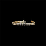 Mixed Shape Mini Lab Diamond Tennis Bracelet