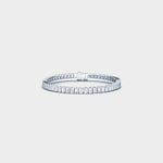 emerald cut diamond tennis bracelet lab grown