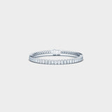 emerald cut diamond tennis bracelet lab grown