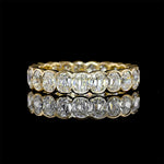 Old Mine Cut Half Bezel Eternity Band