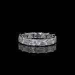 Eternity Band with Elongated Antique Cushion Diamonds