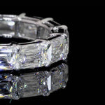 Eternity Band with Elongated Antique Cushion Diamonds