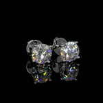 Lab Grown Old European Cut Diamond Stud Earrings