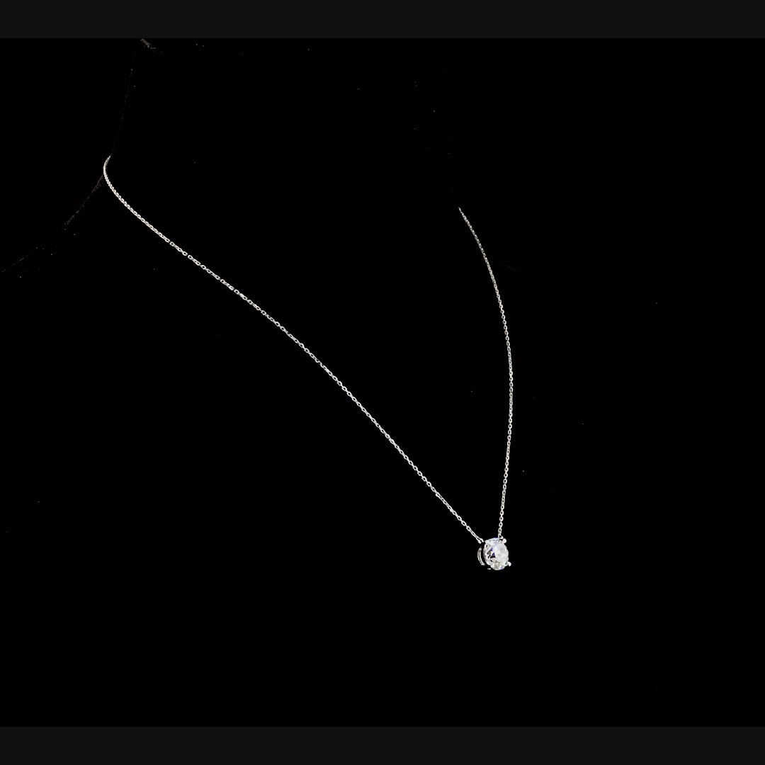 Lab Grown Old European Cut Diamond Necklace