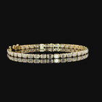 Tennis Bracelet with Emerald Cut Diamonds